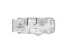 2016 Thor Motor Coach Compass Ford Transit 23TR Class B Plus at Riverside Camping Center STOCK# C0571B Floor plan Image