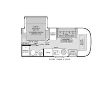 2017 Thor Motor Coach Compass Ford Transit 23TB Class B Plus at Riverside Camping Center STOCK# C0740A Floor plan Image