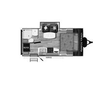 2024 Heartland North Trail Ultra-Lite 21RBSS Travel Trailer at Riverside Camping Center STOCK# C0737 Floor plan Image