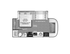 2023 Thor Motor Coach Compass Ford Transit AWD 23TW Class B Plus at Riverside Camping Center STOCK# C0791A Floor plan Image