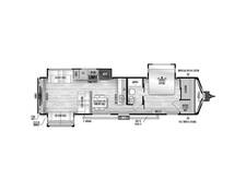 2024 East to West Alta 3250KXT Travel Trailer at Riverside Camping Center STOCK# C0811 Floor plan Image