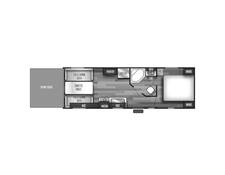 2019 Cherokee Grey Wolf 22RR Travel Trailer at Riverside Camping Center STOCK# P8972A Floor plan Image