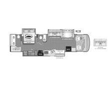 2024 Thor Palazzo Freightliner XC-S 37.5 Class A at Riverside Camping Center STOCK# C0730 Floor plan Image