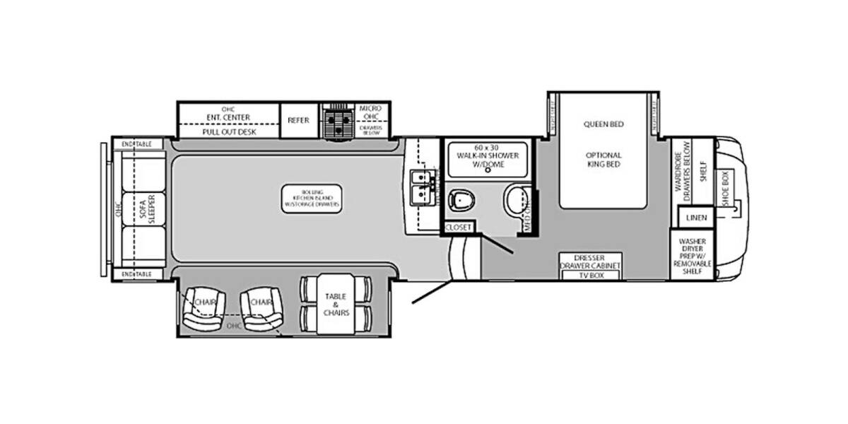 2013 Palomino Columbus 320RS Fifth Wheel at Riverside Camping Center STOCK# C0774A Floor plan Layout Photo