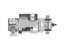 2024 East to West Della Terra 262BH Travel Trailer at Riverside Camping Center STOCK# C0779 Floor plan Image