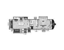 2024 East to West Ahara 365RL Fifth Wheel at Riverside Camping Center STOCK# C0785 Floor plan Image