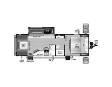 2024 East to West Della Terra 251RD Travel Trailer at Riverside Camping Center STOCK# C0793 Floor plan Image