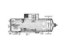 2024 East to West Alta 2210MBH Travel Trailer at Riverside Camping Center STOCK# C0765 Floor plan Image