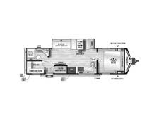 2024 East to West Alta 3100KXT Travel Trailer at Riverside Camping Center STOCK# C0828 Floor plan Image