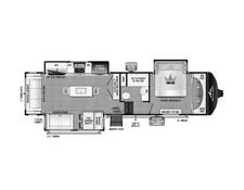 2024 East to West Blackthorn 3100RL Fifth Wheel at Riverside Camping Center STOCK# C0824 Floor plan Image