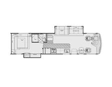 2004 Gulf Stream Crescendo Freightliner 8356 Class A at Riverside Camping Center STOCK# P9872B Floor plan Image
