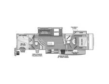 2022 Sandpiper 3440BH Fifth Wheel at Riverside Camping Center STOCK# C0812A Floor plan Image