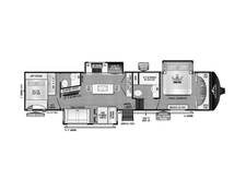 2024 East to West Blackthorn 3700BH-OK Fifth Wheel at Riverside Camping Center STOCK# C0836 Floor plan Image