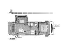 2023 Wildwood X-Lite 24RLXL Travel Trailer at Riverside Camping Center STOCK# C0754B Floor plan Image